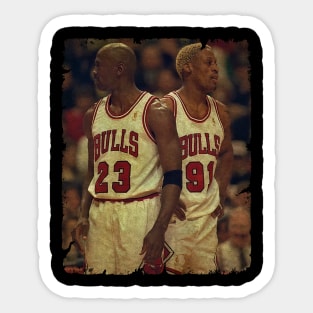 Duos G.O.A.T in Chicago Bulls Sticker